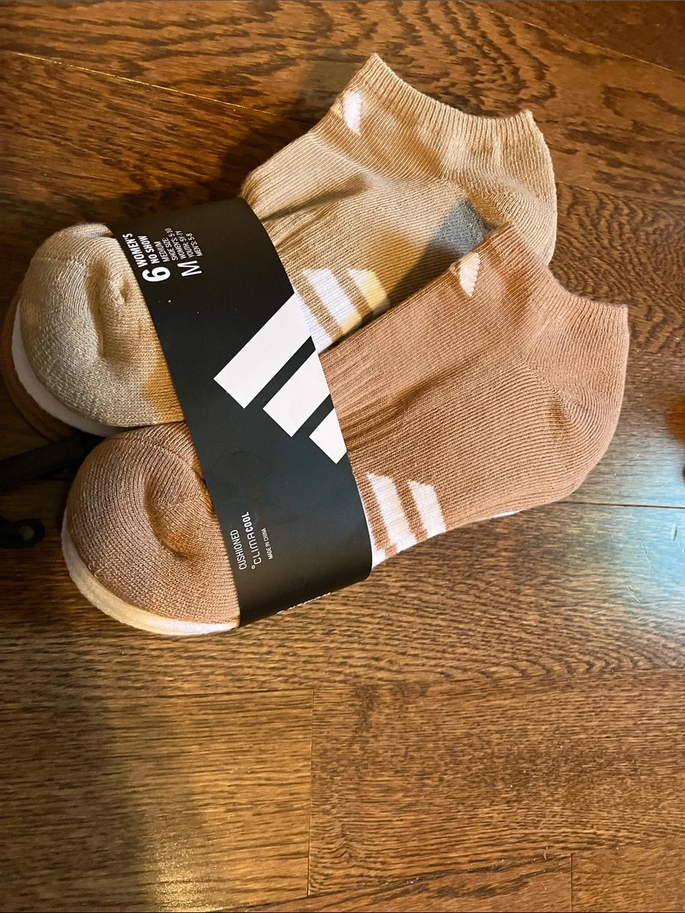 adidas Women's Neutral Tone Low & Crew Sock Set - Brown, Cream, Beige